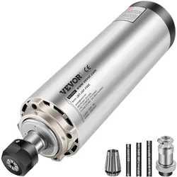 VEVOR Spindelmotor CNC, Spindelmotor Luftgekühlte 2,2 Kw, Luftkühlung Spindelmotor ER20, Luftgekühlter Motor für CNC Spannzangenfutter 0-24000 U/min, Air Cooled Spindle Motor Wind Cooled Spindle Moto