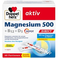 Doppelherz Magnesium 500+B12+D3 Depot DIRECT Pell. Vitamine