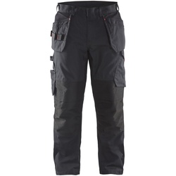 Blakläder Service Bundhose mit Stretch und Nageltaschen 1496 1330 in div. Farben - schwarz/rot - 60