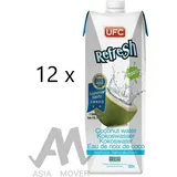 UFC - Refresh 100% Kokosnusswasser Karton 12 x 1 Liter