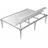 Biohort SmartBase Plus Fundament 140 x 198 x 65 cm Silber