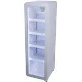 Gastro-Cool - Flaschenkühlschrank schmal - Retro Look - Vintage - Glastür / 140l - Weiss - GCGD135