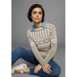 AJC Jacquardpullover in beige-rosa-offwhite | Gr.: 32/34