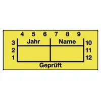 HellermannTyton Hellermann QNPRUEFYPH-103-YE Prüfstatusetiketten, , gelb (590-00162)