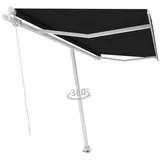 vidaXL Standmarkise Einziehbar Handbetrieben 400x300 cm Anthrazit