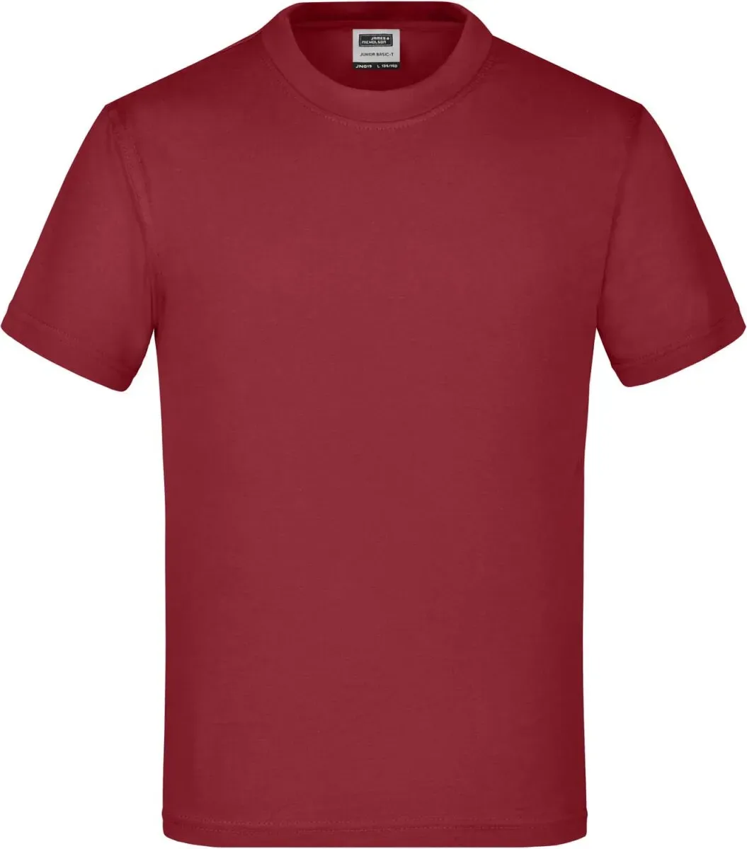 James & Nicholson Kinder T-Shirt JN019 wine L (134/140)