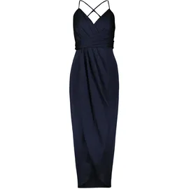 Vera Mont Abendkleid Raffung Blau 42