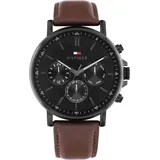 Tommy Hilfiger Multifunktionsuhr TYSON Leder 40 mm 1710704