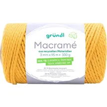 Gründl Makramee Garn Gelb 95 m 330 g
