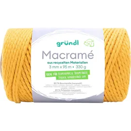 Gründl Makramee Garn Gelb 95 m 330 g