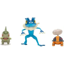 Pokémon Battle Figure 6er-Pack 5 cm Figuren Pawnii/Turtwig/Hoothoot/Torchic/Appletun/Squirtle