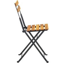 vidaXL Bistro-Set 3-tlg. natur klappbar