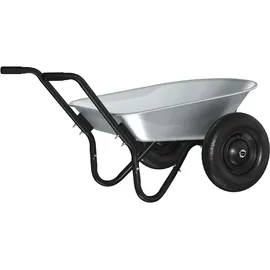 vidaXL Bollerwagen Silber/Schwarz