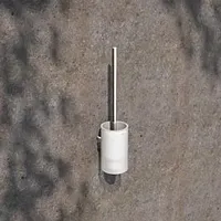 Keuco AVENO Toilettenbürstengarnitur, 14664019000 mit Gehäuse aus Echtkristallglas, zum