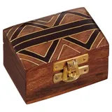 Marrakesch Orient & Mediterran Interior Schmuckbox Dajat aus Akazienholz 7,5 cm