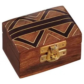 Marrakesch Orient & Mediterran Interior Schmuckbox Dajat aus Akazienholz 7,5 cm