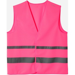 Fahrrad Sicherheitsweste hohe Sichtbarkeit neonpink, rosa, M