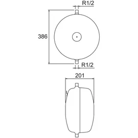 IMI Hydronic Engineering IMI Heimeier Pneumatex Druckausdehnungsgefäß Aquapresso ADF 12.10