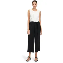 Betty & Co Damen Jumpsuit ohne Arm 46, Patch Black/Cream - 46W