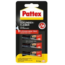 3 Pattex Sekundenkleber 3x 1,0 g