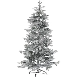 Künstlicher Weihnachtsbaum schneebedeckt 180 cm weiß TOMICHI