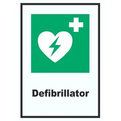 HB-Druck Defibrillator A2 (420x594mm) Schild
