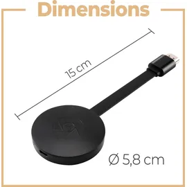 Retoo Wireless HDMI Display Dongle WiFi Streaming Miracast DLNA Airplay WLAN Multimedia Receiver Empfänger USB1080p Full HD HDTV TV Stick Tablet Smartph...