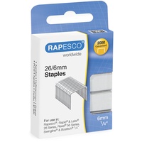 Rapesco S2662MA3 26/6mm (No.56) Verzinkte Heftklammern, 2000 Stück