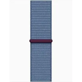 Apple Watch Series 9 GPS 41 mm Aluminiumgehäuse silber, Sport Loop winterblau One Size