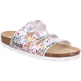 ROHDE Damen Pantolette Weite G mit Schnallen und weichem Lederfußbett Alba 5620, Größe:43 EU, Farbe:Weiß