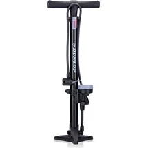 Dunlop Fahrradpumpe mit Manometer - Luftpumpe für alle Ventile - 11 Bar/160PSI - schwarz