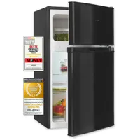 GGV Exquisit Exquisit Mini Kühl-Gefrierkombination KGC590-30-E-040E schwarz | Schwarz