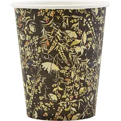 Floral Becher aus Papier 12 St.