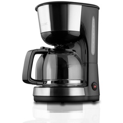 KOENIC Filterkaffeemaschine max. 10 Tassen edelstahl-schwarz, 1,25l Kaffeekanne