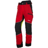 KOX Schnittschutzhose Light Rot/Gelb - 102 schlank und groß