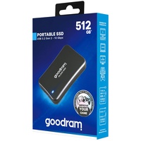 Goodram SSDPR-HL200-512 Externes Solid State Drive 512 GB Grau