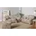 DOMO collection Polsterhocker Bahia Mikrofaser 58 x 42 x 58 cm Braun