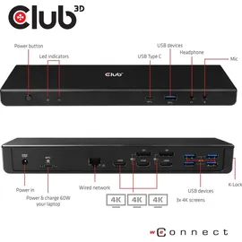 Club 3D CLUB3D CSV-1562 USB-C Passend Fuer Marke (Notebook Dockingstations): Univ