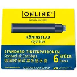 ONLINE USV-Systeme Tintenpatrone Standard königsblau 6 Stück