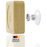 Savont Seifenhalter Magnet Jumbo, für Seifen bis 250 g, ohne Bohren, mit Saugnapf, für Waschbecken, Dusche und Badewanne Silber