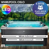 BRAST Mspa Whirlpool OSLO Maxi Set 6 Personen mit LED
