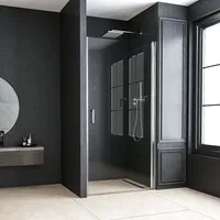 Nischentür 75cm Duschtür Drehtür Duschabtrennung nano Glas 195cm Duschkabine Pendeltür Duschtrennwand - Boromal