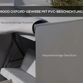 Outsunny Gartenmöbel-Schutzhülle 177 x 114 x 152 cm Grau