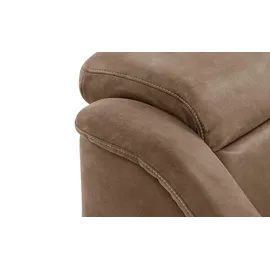 HIMOLLA Eckcouch Leder 2-Sitzer Braun