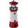 Cepewa Solar Leuchtturm 28 cm rot/weiß 1 x LED Solar Leuchtturm