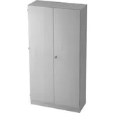 Hammerbacher Aktenschrank 6910, V6910/5/5/SG lichtgrau 4 Fachböden 100,0 x 42,0 x 200,4 cm