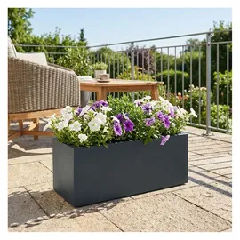 ethick Blumentopf Rechteckig 58 58 x 29 x 30 cm Anthrazit