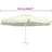 vidaXL Ersatzbezug Sonnenschirm Polyester 610 cm Sandfarben
