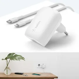Belkin BOOST Charge USB-C 30W PD PPS 1m Light.Kab.WCA005vf1MWH-B5 - Weiß