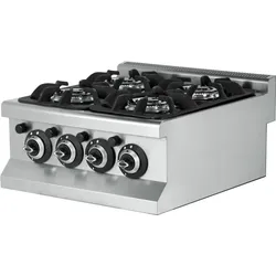 4-Flammen-Gas-Tischkochfeld 4x3,6 kW 600x635x285 mm